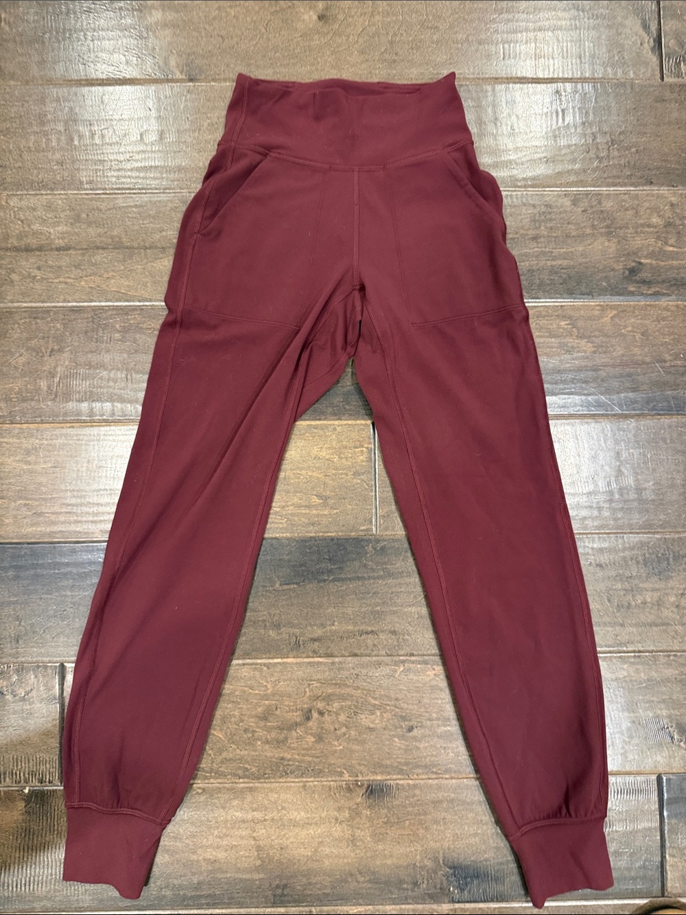 lululemon athletica Maroon High-Rise Jogger Leggings